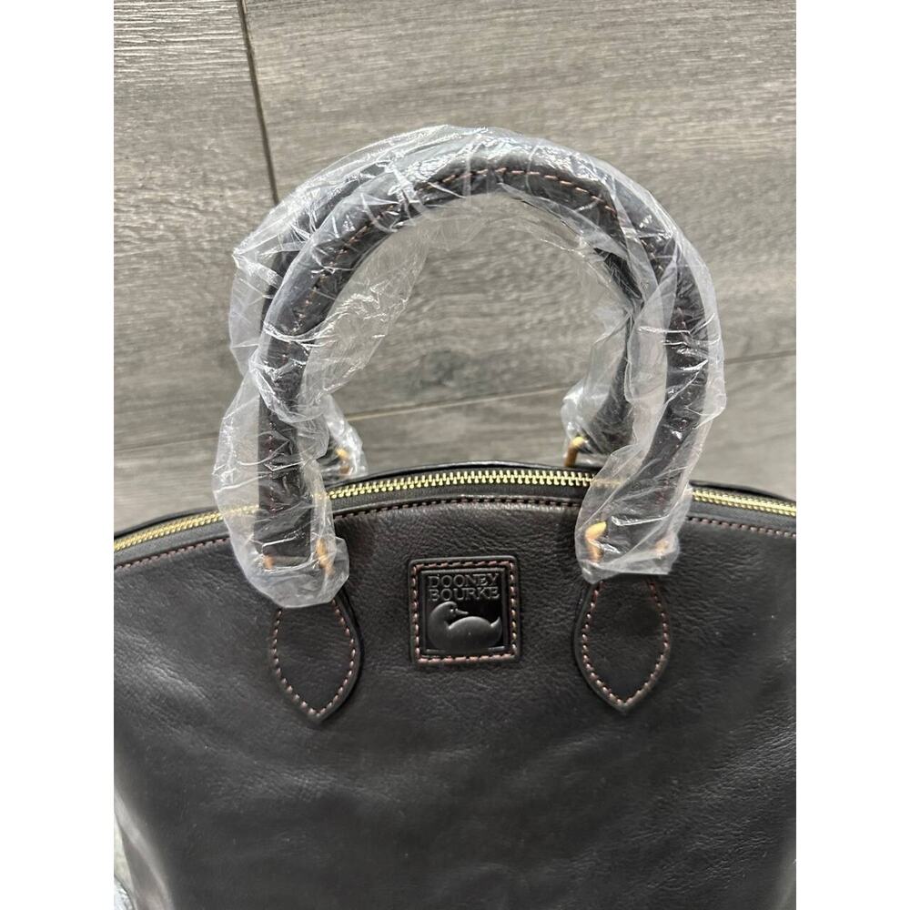 Dooney & Bourke Florentine Leather Satchel Black/Black bag A641294 - Picture 5 of 13